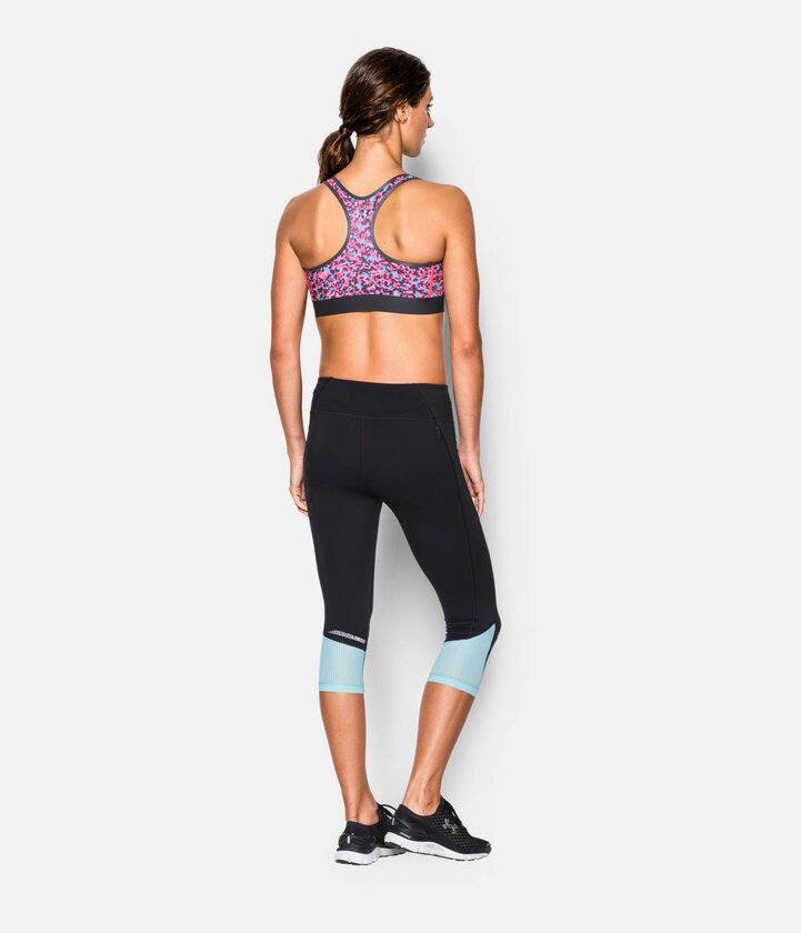 Armour Mid Bra Printed Športová podprsenka