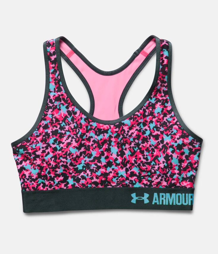 Armour Mid Bra Printed Športová podprsenka