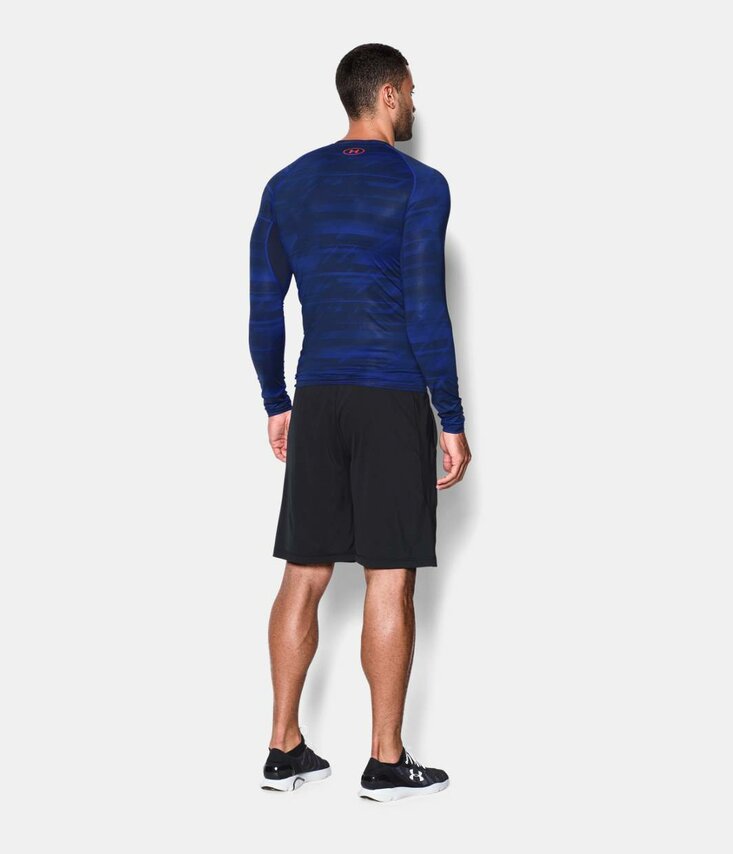 HEATGEAR® LONG SLEEVE COMPRESSION PRINTED TOP Tričko