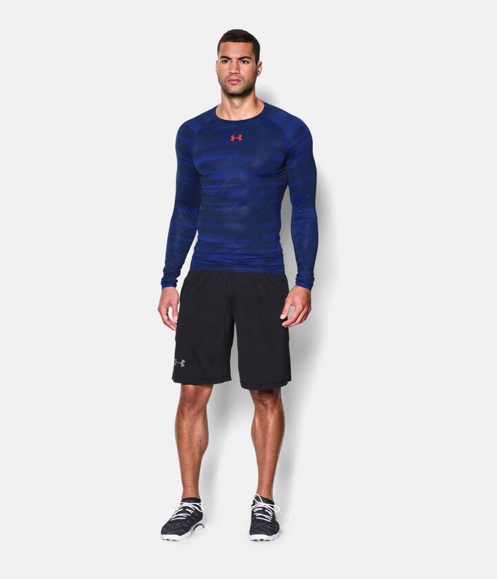 HEATGEAR® LONG SLEEVE COMPRESSION PRINTED TOP Tričko