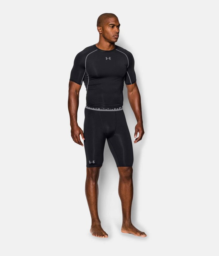 UA HG ARMOUR LONG COMP SHORT Šortky