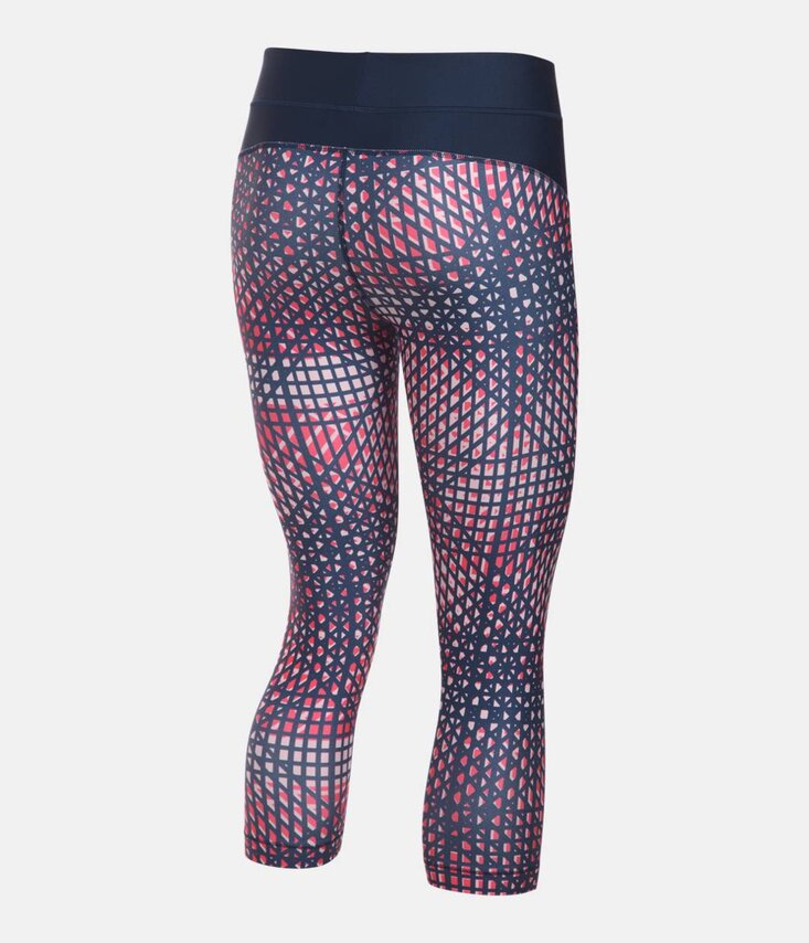 UA HG Armour Printed Capri Legíny